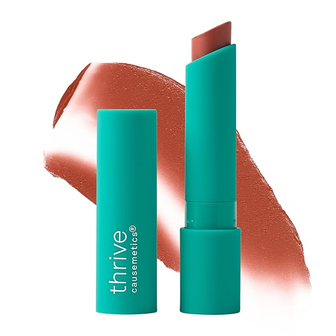 Thrive Causemetics Sheer Strength Soft Blur Lip Balm, Everyday Makeup Essential for Women, Lightweight & Creamy Lips Balm, Long Lasting Hydration, Vegan, Shade Chenoa (Neutral Spice)