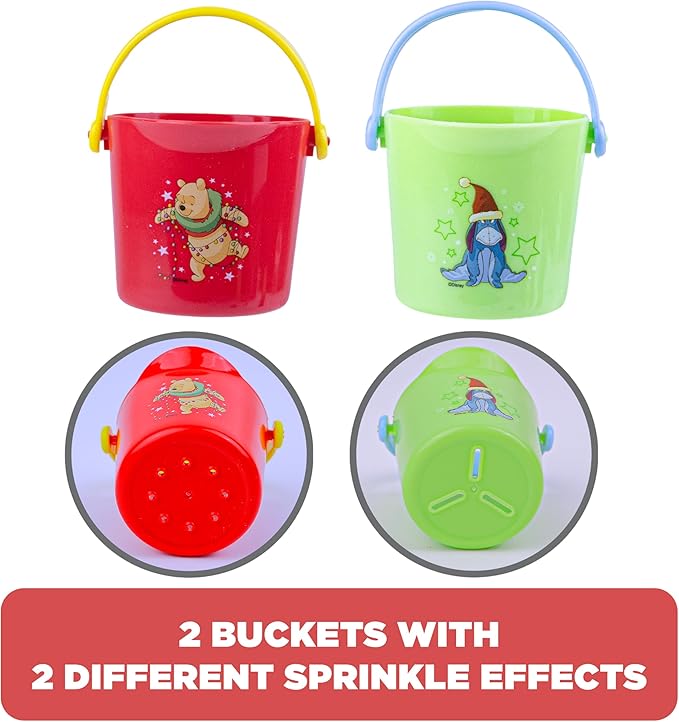 Disney Holiday Winnie The Pooh Bath Toys - 11 pc Bath Value Set, Bath Toys, Finger Puppets, Rinse Cups, Foam Pump, Bath squirters