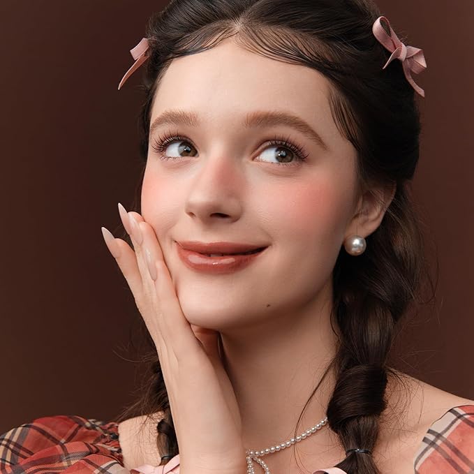 Flower Knows The Sweetie Bear Collection Silk Satin Blush,Seamless Soft Blendable Pressed Powder Pink Blush,Highly Pigmented & Long Lasting Natural Finish,0.18 Oz(02 Garden Picnic)