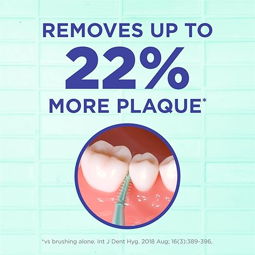 GUM Soft-Picks Advanced, Easy to Use Dental Picks for Teeth Cleaning and Gum Health, Disposable Interdental Brushes with Convenient Carry Case, Dentist Recommended Dental Picks, 60ct (3pk)