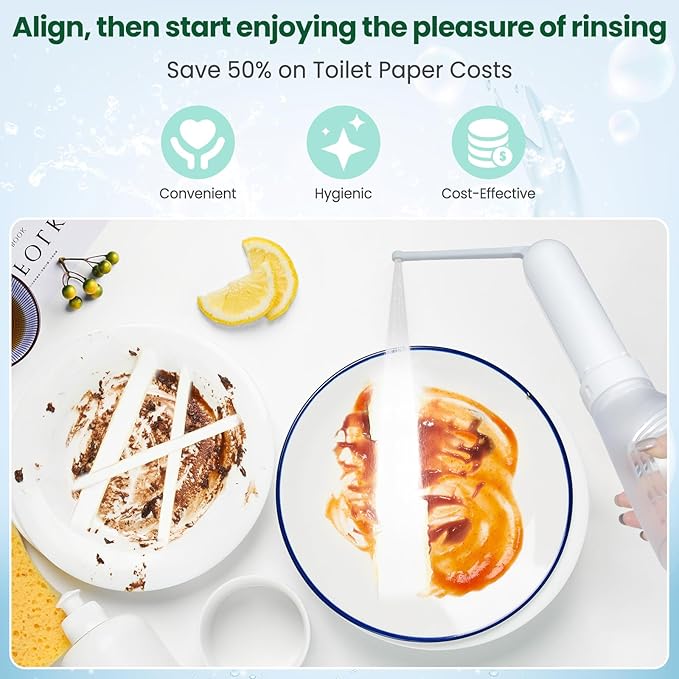 400ML Portable Bidet for Travel/Toilet, Electric Peri Bottle with 3 Spray Modes & IPX7 Waterproof, Rechargeable Handheld Bidet Sprayer for Women, Men, and Baby Care