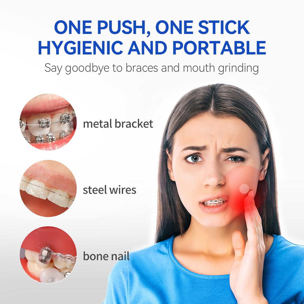 YANDY Orthodontic Wax for Braces,New Upqraded Bowl-Shape,Dental Wax,Pain Relief for Braces,90 Individually Packed, No Kneading Needed,Original Flavor,Braces Kit.