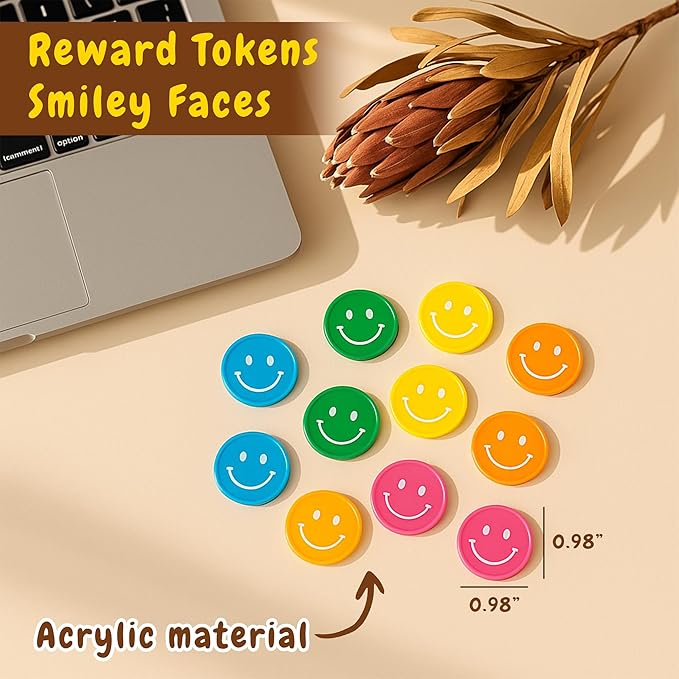 Reward Jar, Magnetic Reward Jar For Kids, 45 Smiley Tokens, Behavior Chart For Kid Home, Classroom Reward System, Reward Jar Classroom, Magnetic Reward Jar For Classroom, Class Reward Jar Magnetic