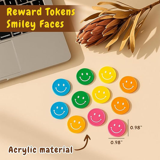 Reward Jar, Magnetic Reward Jar For Kids, 45 Smiley Tokens, Behavior Chart For Kid Home, Classroom Reward System, Reward Jar Classroom, Magnetic Reward Jar For Classroom, Class Reward Jar Magnetic