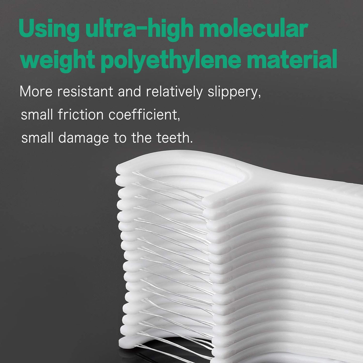 FAMILIFE Dental Floss Picks, Double Line Flossers 200 Count, Unwaxed Flossing Thinner and Tougher Unflavored Threader Flosser with 4 Travel Cases