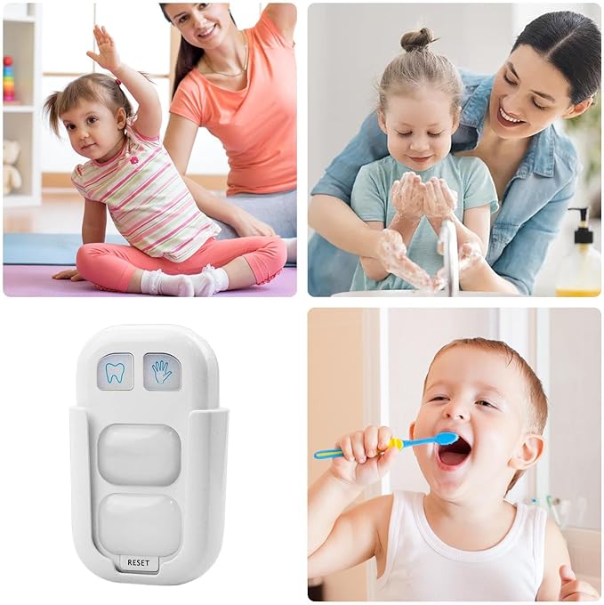 Brushing Timer for Kids – 20-Second Hand Wash Countdown, Bathroom Hygiene Training Accessory, Fun Timer for Teeth Brushing and Hand Washing, Suitable for Home, Apartment, School, Kitchen