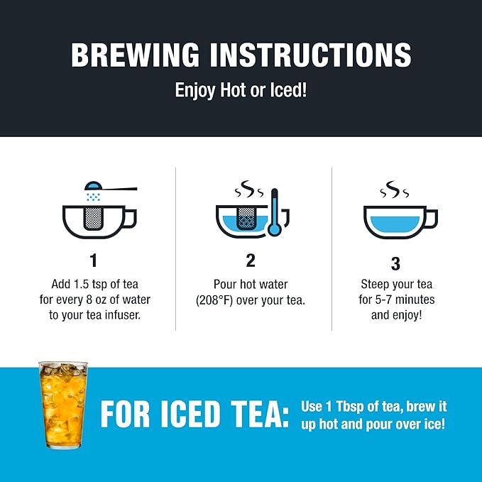 Tiesta Tea - Cozy Chai, Loose Leaf, Spiced Chai Rooibos Tea, Premium Caffeine-Free Herbal Blend, Makes Hot or Iced & Up to 200 Cups, 16oz Resealable Bulk Pouch