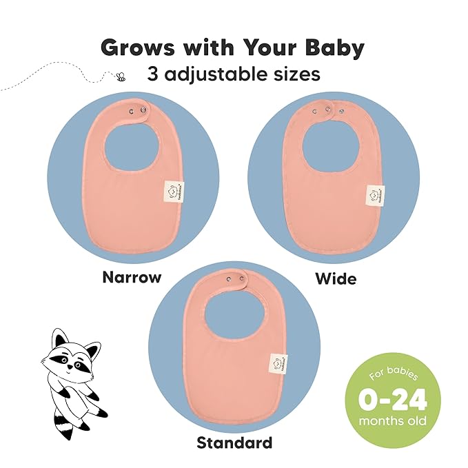 8-Pack Organic Baby Bibs for Boys, Girls - Soft Cotton Drooling and Teething Bibs for Baby Girl & Boy, Extra Absorbent, Easy To Clean & Put On for Toddler, Newborn, Infant 0-24 Months (Butterflies)