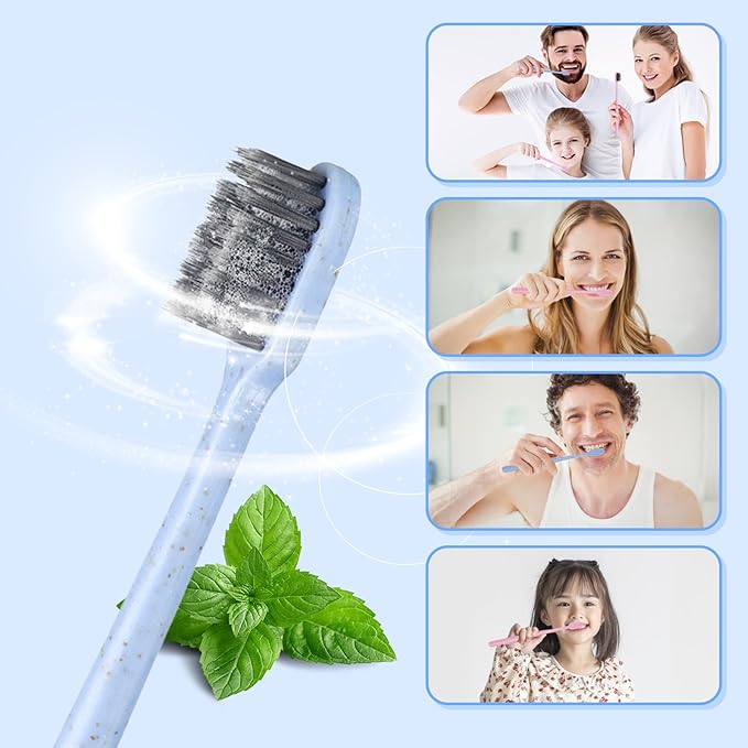 100Pcs Prepasted Disposable Toothbrushes Bulk Individually Wrapped Pre Pasted Soft Bristle Tooth Brush Set Travel Colorful Toothbrushes for Homeless Gift Hotel Camping Travel