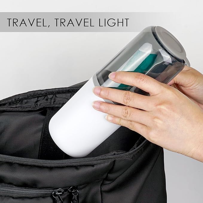 Toothbrush Travel Case, Plastic Travel Toothbrush Holder with Drain Hole, Portable Toothpaste Toothbrush Storage Container Box for Traveling, Camping, Gym, Bathroom (Gray)