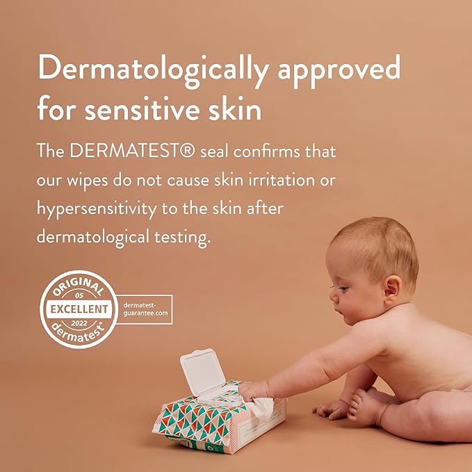 JOONYA Unscented Baby Wipes — Plant-Based, Fragrance-Free Diaper Wipes | Hypoallergenic, Non-Toxic, Compostable & Biodegradable Wet Wipes for Sensitive Newborn Skin | 3 Packs of 80 Wipes (240 Total)