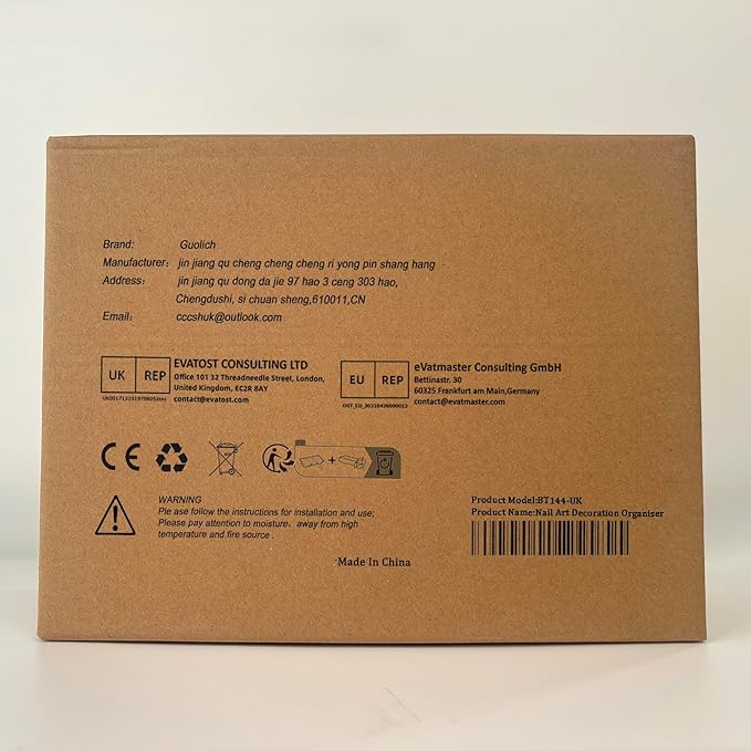 4 Tier Nail Art Decoration Storage Box，Acrylic Make Up & Jewelry Organizer with Drawers, Cosmetic Storage for Dresser Countertop and Bathroom，Beauty Holder for Lipstick Brush