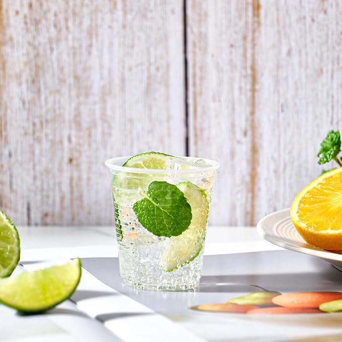 Vplus 2000 Pack 3 OZ Cold Clear Small Plastic Cups, 3 Ounce Disposable Measuring Tasting Sample Mouthwash Dessert Shot Cups for Bathroom, Party, Drinking