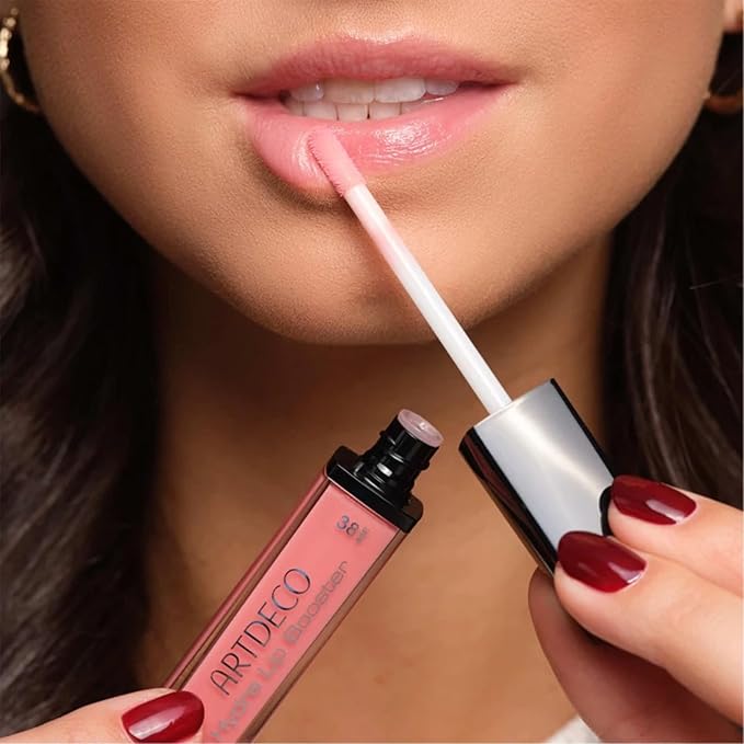 ARTDECO Hydra Lip Booster - Translucent Rose - Hydrating Lip Gloss with Boosting Effect - Hint of Color & Beautiful Shine - Non-Sticky Finish - Lip Care - Lip Oil - Makeup - Hyaluron - 0.21 Fl Oz