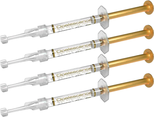 Opalescence 45% Syringes Teeth Whitening Gel - with PF - (4 Syringes) Refill Kit Carbamide Peroxide. Made by Ultradent, in Mint Flavor. Tooth Whitening 5359-2