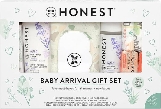 The Honest Company Baby Arrival Gift Set Newborn Essentials Welcome Box Diapers Wipes Personal Care Diaper Rash Cream