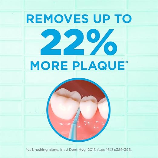 GUM Soft-Picks Advanced- Tight, Easy to Use Dental Picks for Teeth Cleaning and Gum Health, Disposable Interdental Brushes with Convenient Carry Case, Dentist Recommended Dental Picks, 60ct(3pk)