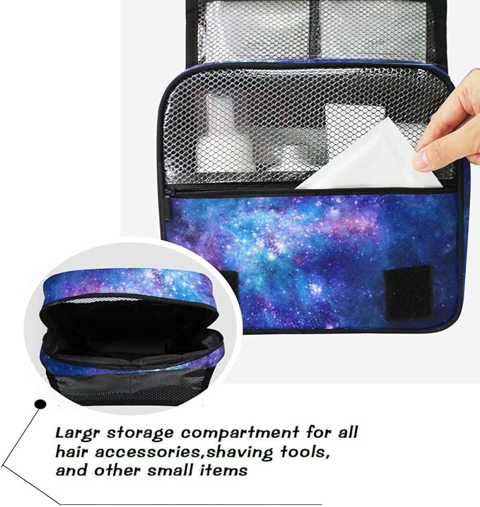 senya Hanging Travel Toiletry Bag Kit Makeup Case Cosmetics Organizer for Men Women