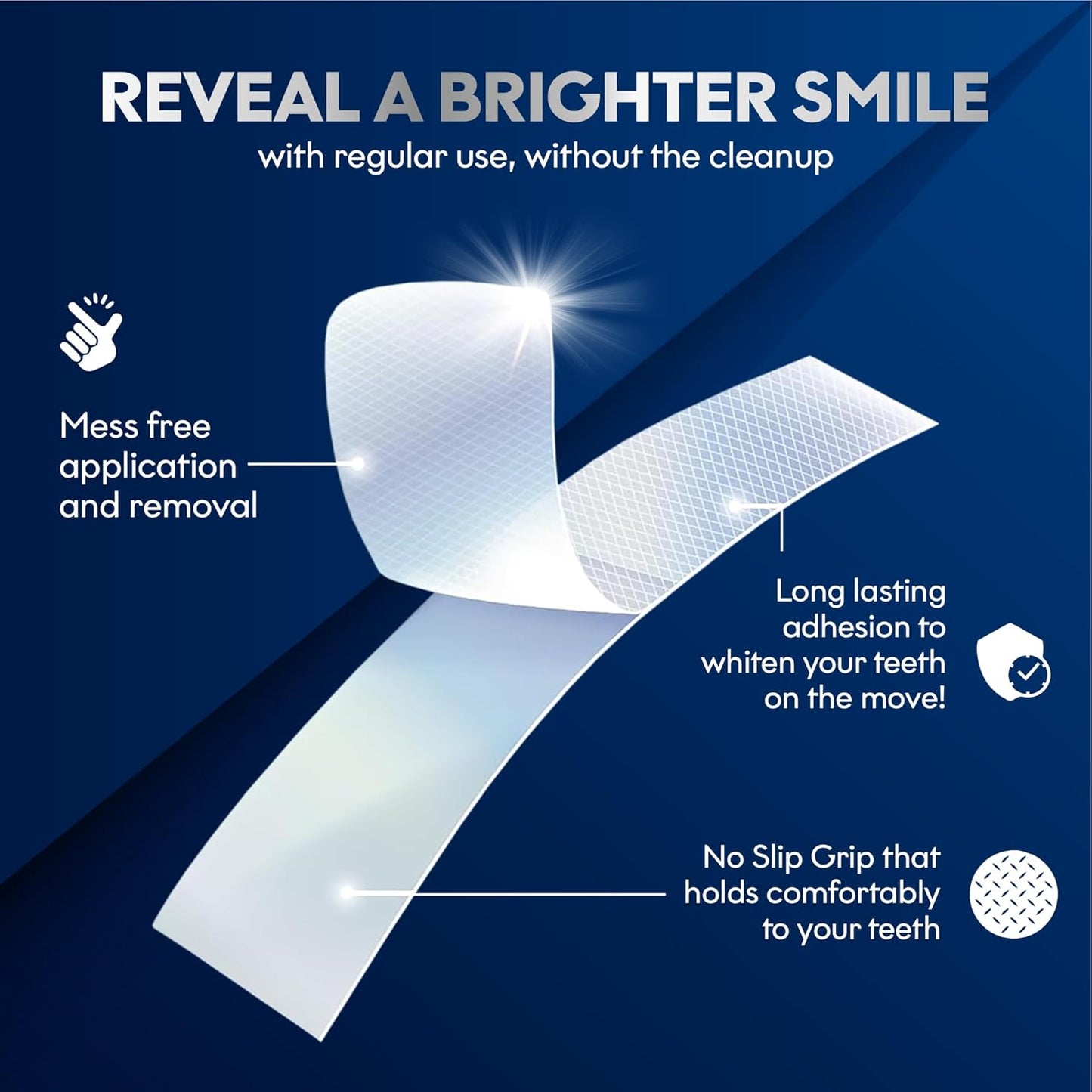 Chloe’C Teeth Whitening Strips | 7 Mint-Flavored Treatments for Sensitive Teeth | Non-Toxic Whitening Strips | Enamel Safe & Peroxide-Free | Removes Stains in 7 Days | Gentle-Effective Teeth Whitening