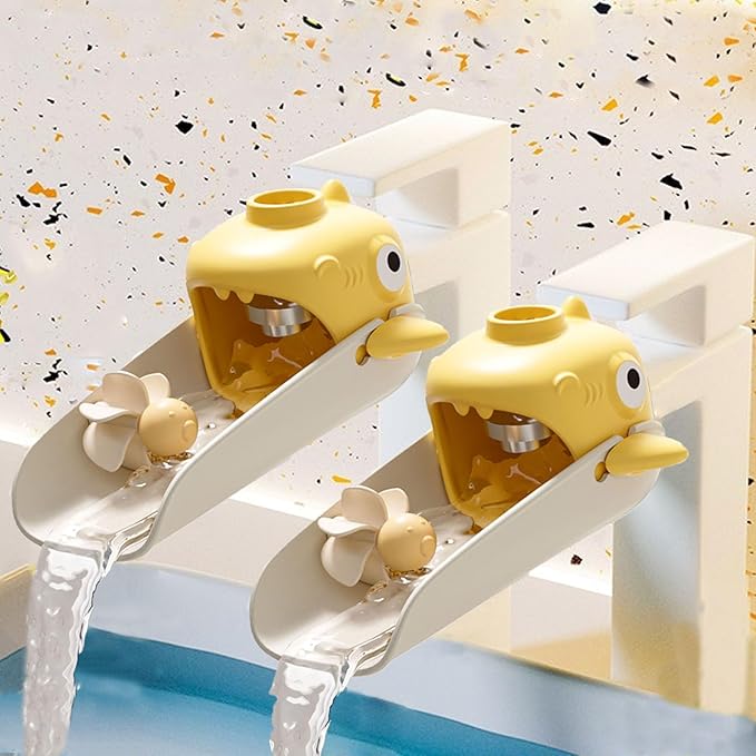 Faucet Extender - Faucet Extender for Toddlers Childrens Faucet Extender Sink Extender Faucet Extender for Kids(Off White,2 PCS)