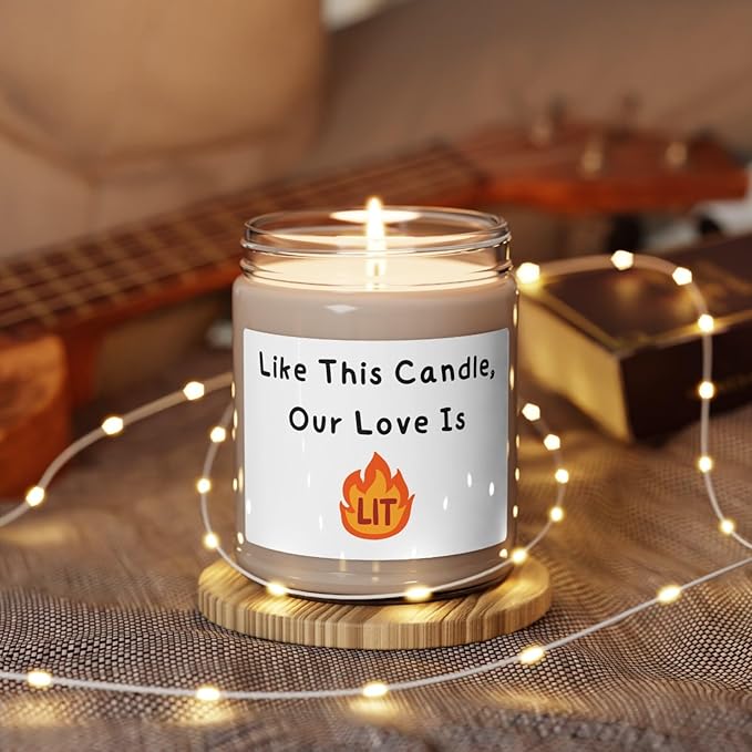 Wedding Candle Gifts for Couples, Funny Gift for Men Women, Engagement Gift for Newlyweds, Gift sFor Husband Wife, Soy Scented Decorative Candle for Boyfriend Fiance Guy Him, Style 1
