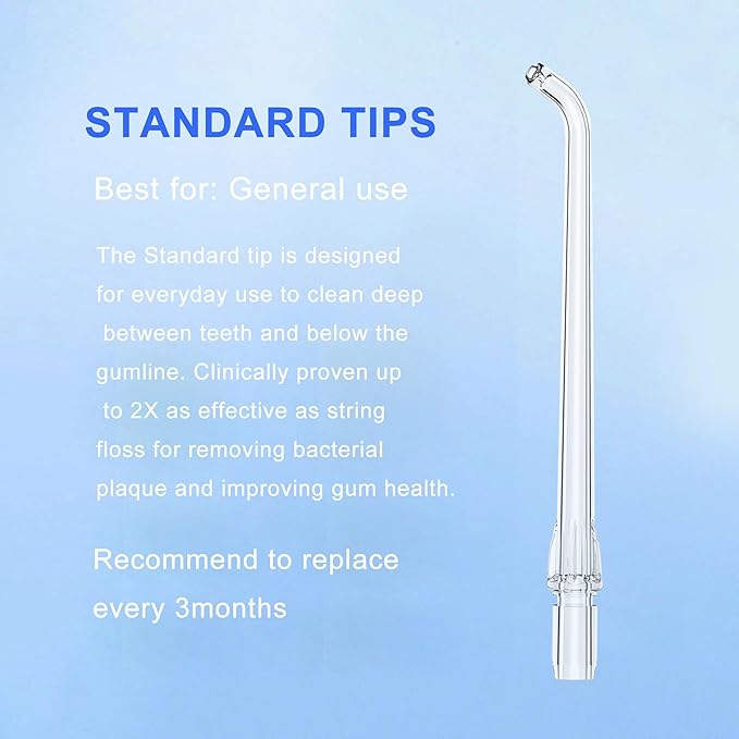 Replacement Tips for COSLUS Mini Water Flosser, Water Flosser Replacement Tips Oral Irrigator Jet Tip Only Compatible COSLUS Mini T40 Water Flosser