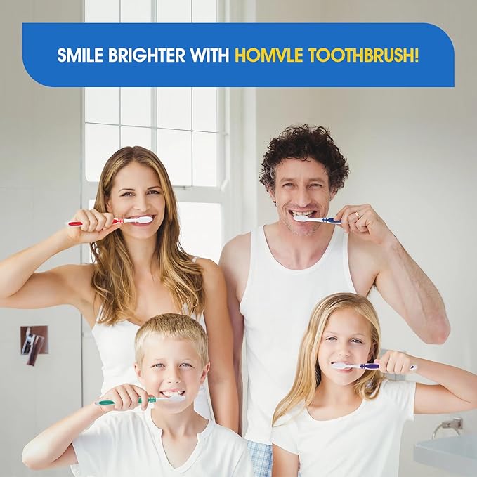 HOMVLE 100 Packs Disposable Toothbrushes with Toothpaste, Individually Wrapped Buld Toothbrush and Toothpaste Buld for Travel Size Toiletries, OCC, Airbnb, Dentist, Office/5 Colorful