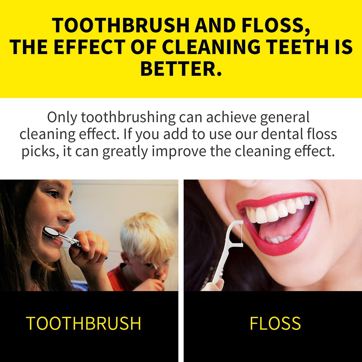 Dental Floss Picks, 5 Travel Floss Cases 300 Counts Dental Flossers,Floss Sticks,Tooth Floss,Dental Sticks,Dental Picks Disposable,Teeth Flossers Picks,Gift 1 Mini Toothpick Box.