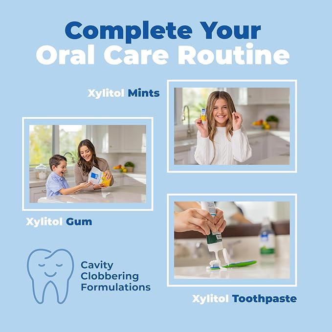 Epic 100% Xylitol Mints - Sugar Free Peppermint, Fresh Fruit, Cinnamon Breath Mints Variety Pack - Aspartame Free, Dry Mouth Relief, Freshens Bad Breath - 180 Pieces (Pack of 3)