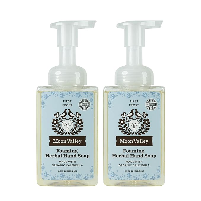 Moon Valley Herbal Foaming Hand Soap, Vegan (First Frost, Recyclable Bottle)