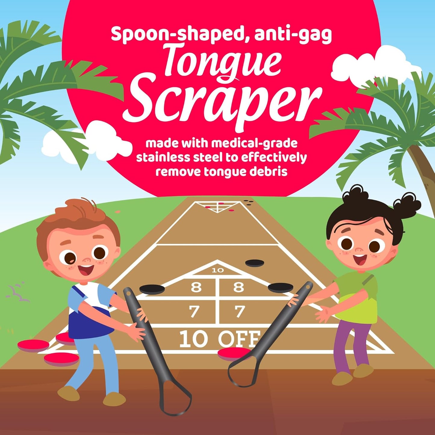 GuruNanda Kids Oral Care Regimen Kit with Toothpaste, Butter On Gums Toothbrush, Oil Pulling Mouthwash, Giraffe Floss Picks, Water Flosser & Tongue Scrapers