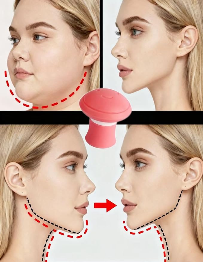 Jaw Exerciser,Double Chin Reducer,Facial Yoga for Skin Tighten Firm,Face Exerciser& Jawline Shaper, Jaw Trainer,Facial and Neck Exercise for Women and Men (One)