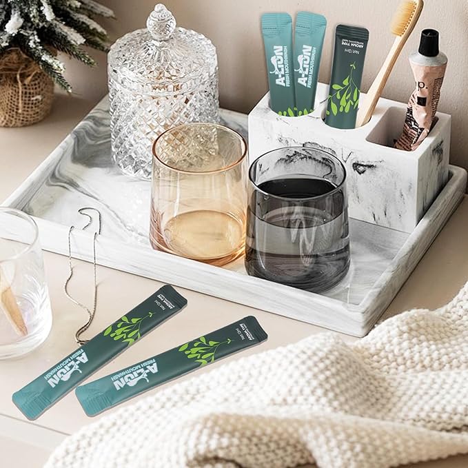 A-LTON Fresh Mouthwash Travel Packets, 30 Single-Use Pouches, Mint Flavor, Alcohol-Free, 24-Hour Fresh Breath (1)