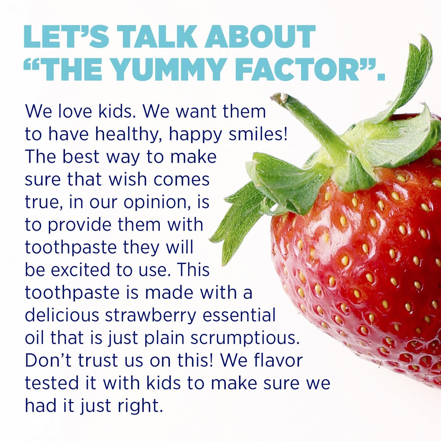 Lumineux Oral Essentials 3 Pack Kids Toothpaste Fluoride Free | Strawberry | NO Artificial Flavors, Colors, SLS Free | Dentist Formulated No Harsh Chemicals