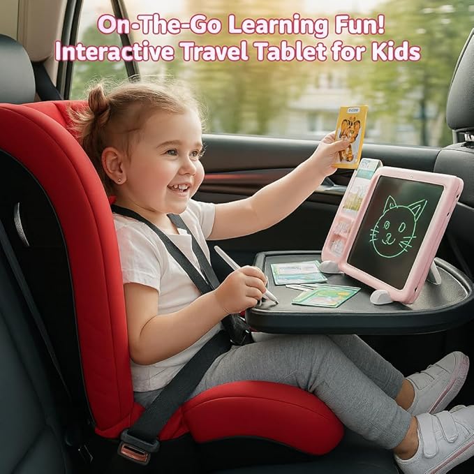 Spanish&English Talking Flash Cards for Toddlers - LCD Writing Tablet Kids - Drawing Tablet Toddler Toys 510 Sight Words Learning Montessori - Autism & Speech Therapy Toys - Kindergarten Gifts (Blue)