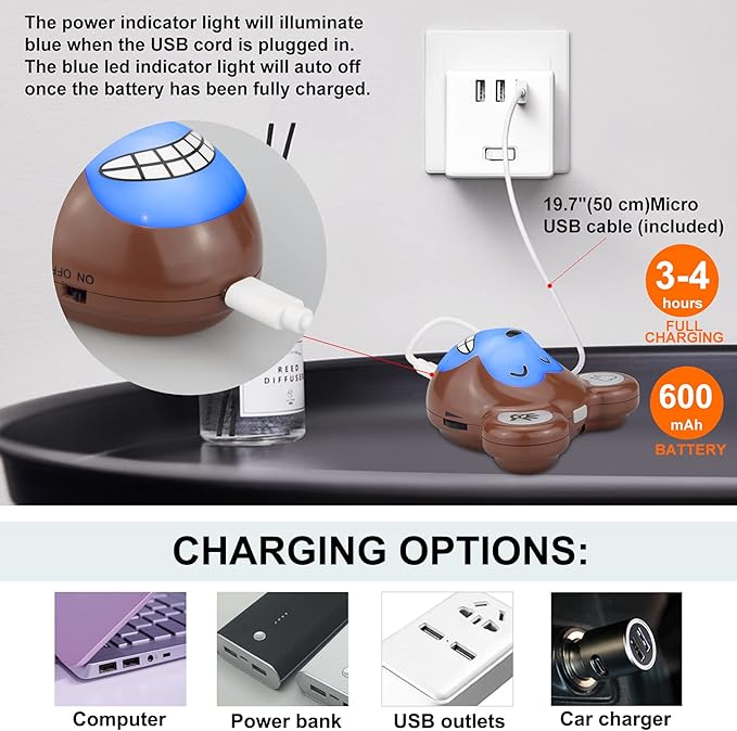 LUXSWAY Cute Animal Toothbrushing Timer for Kids with Musical Volume, 2 Minute Kid Timer for Teeth, 20 Seconds Wash Hand for Kids Training, Rechargeable Colored Led Light Visual- Monkey