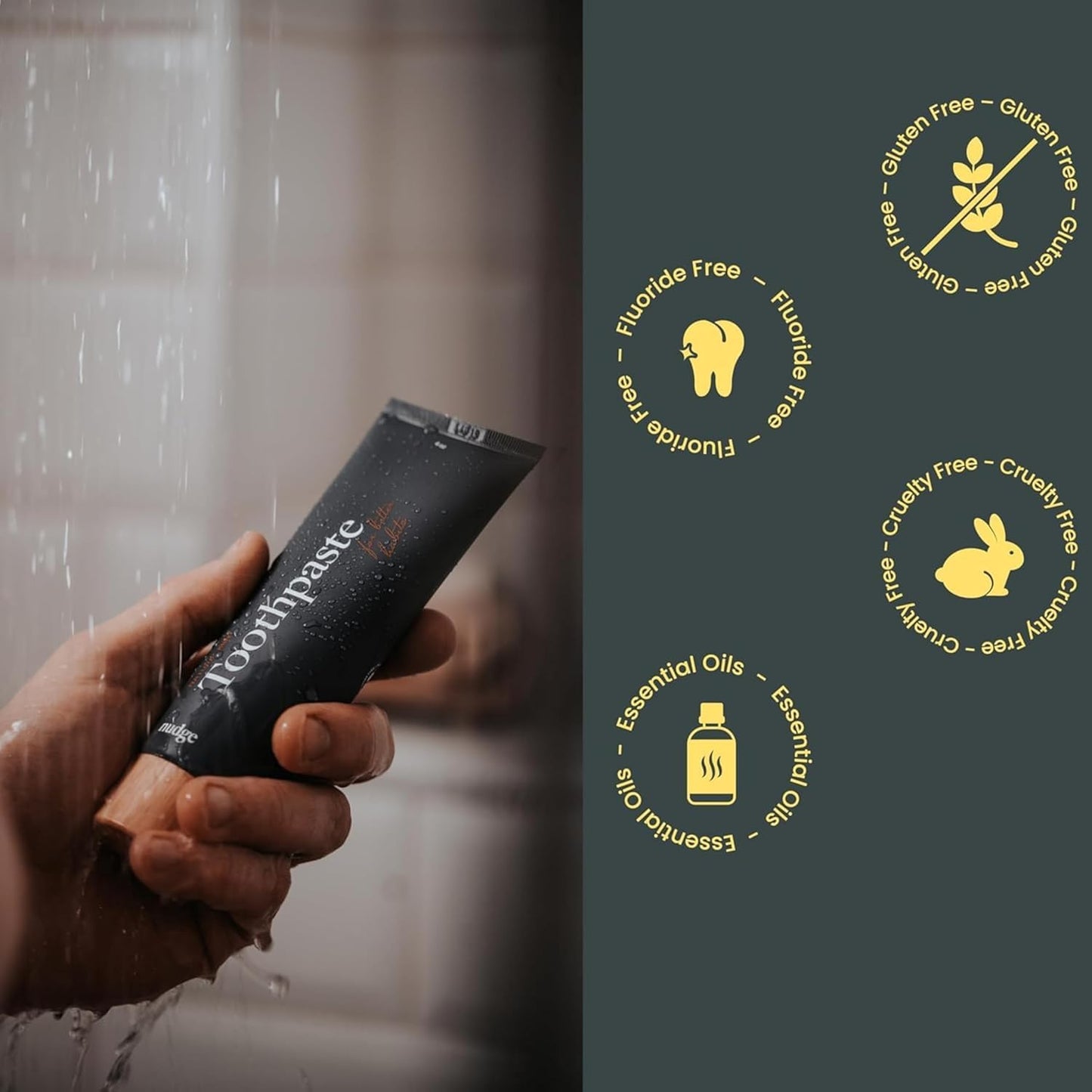 Nudge 10% Nano Hydroxyapatite Toothpaste, Remin+ Formula with Vitamin E, Fluoride-Free, SLS-Free, Helps Remineralize Enamel, Supports Dry Mouth Relief and Sensitive Teeth, Orange, 4 oz