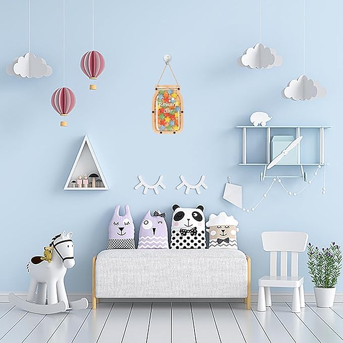 Personalized Stars Reward Jar Magnetic Reward Jar, Classroom Reward Jar for Kids, Jar Reward System Behavior Chart for Kids Incentive Chart for Classroom (Star)