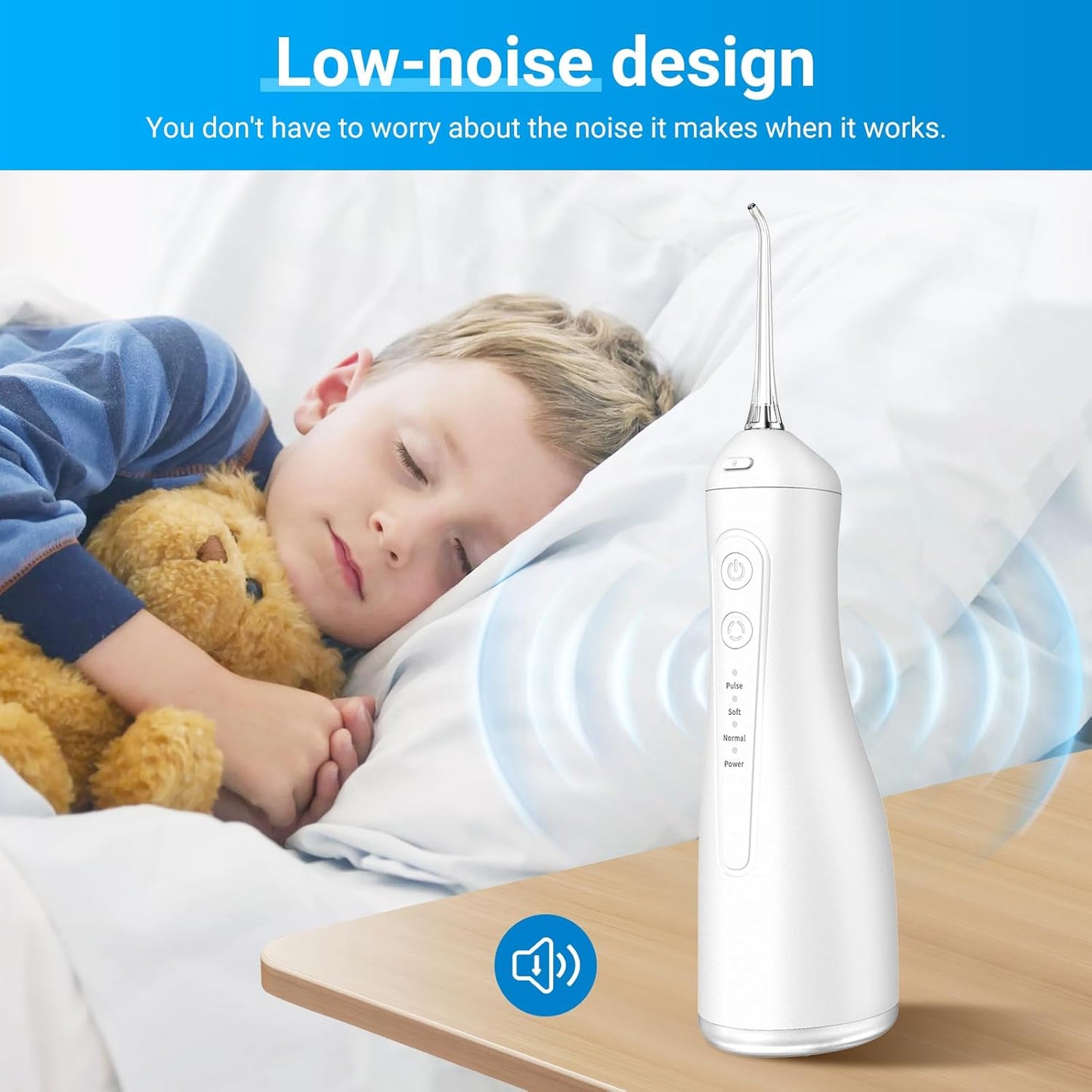 Betterchoi Water Flossers for Teeth, Portable Cordless Water Dental Flosser Teeth Pick, Oral Irrigator – 4 Cleaning Modes, 1800 Pulses, IPX7 Waterproof, USB Type-C Charging for Home Travel, White