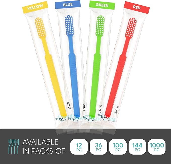 150 Pack Disposable Toothbrushes with Toothpaste, Built in | Prepasted Toothbrushes Individually Wrapped | Single Use Waterless Tooth Brush Soft Bristles for Airbnb, Hotel, Camping, Travel