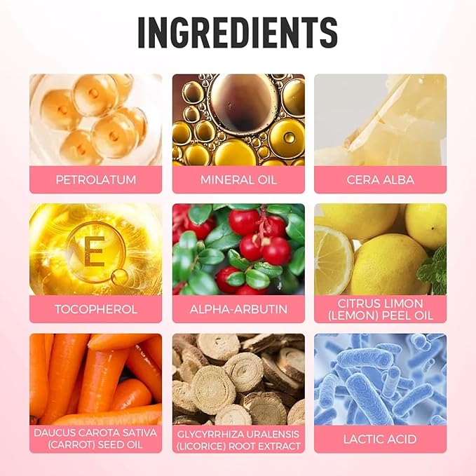 3PCS Lip Lightening Cream for Dark Lips, Help fade lip discoloration with Alpha Arbutin & Licorice Extract, Fors Smokers, Non-Smokers, Daily Liprepair Use, Lip Softening & Hydration