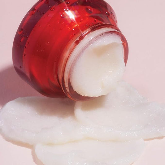 Poppy & Pout Cinnamint Overnight Lip Mask – Nourishing Natural Lip Treatment with Shea Butter & Beeswax – Cruelty Free, Recyclable Glass Jar (0.65 oz)