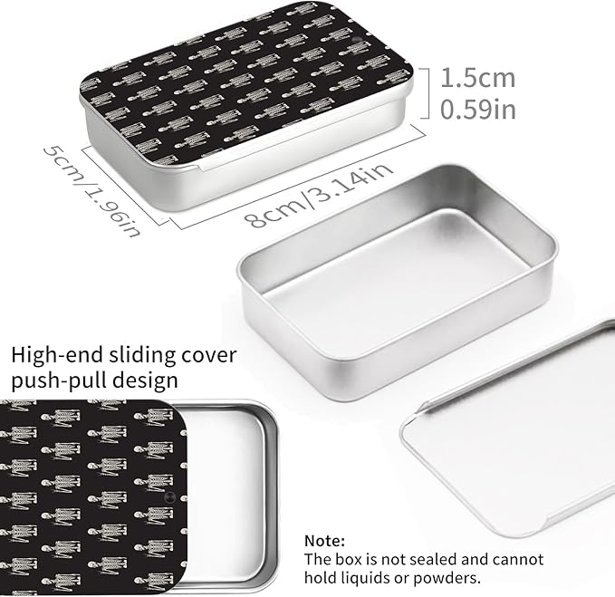 Portable Dental Floss Case, Refillable Cute Travel Floss Dispenser for Men & Women, Pocket Travel Floss Picks Case for Purse, Backpack, Bag Cute Skeleton Hands