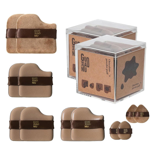 12Pcs Powder Puffs Set With 2 Cases, Makeup Powder Puff, Velour Makeup Puff, Setting Powder Puff, Reusable & Washable, Ideal For Foundation, Powder Cream, Setting, Christmas Gifts For Women