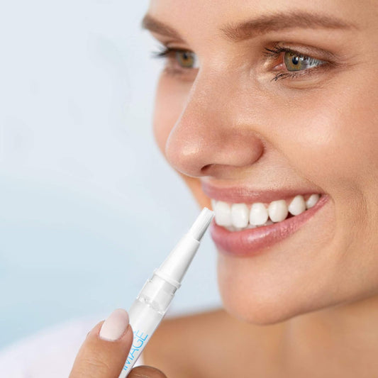 Mini Togo Teeth Whitening Pen 10 Pack, Erases Teeth Stains and Strengthens Enamel, Restorative Serum Gel That Reverses Enamel Damage from Bleaching On The Go for Up to 150 Applications