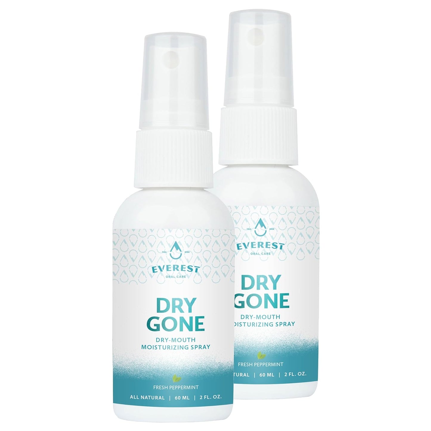 Natural Dry Mouth Moisturizing Spray | Dry Gone Throat Moisturizer | Relief from Cotton Mouth with Herbal Extracts (2 Fl Oz (Pack of 2))