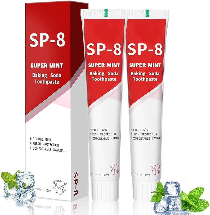 2Pcs Super ProbioticSp-8 Toothpaste, Sp 8 Pasta Dental, SP-8 Toothpaste, Pasta Dental Sp-8,SP8 Probiotic Toothpaste, Deep Cleaning Care Toothpaste
