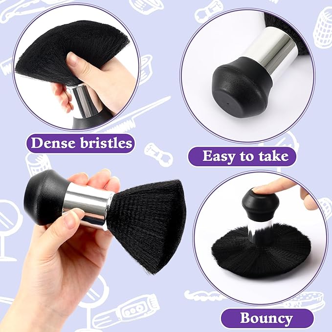 FEBSNOW Kids Hair Cutting Cape, Professional Barber Cape and Neck Duster Brush Cartoon Hairdresser Apron with Adjustable Closure for Children & Adults 55x39 Inches