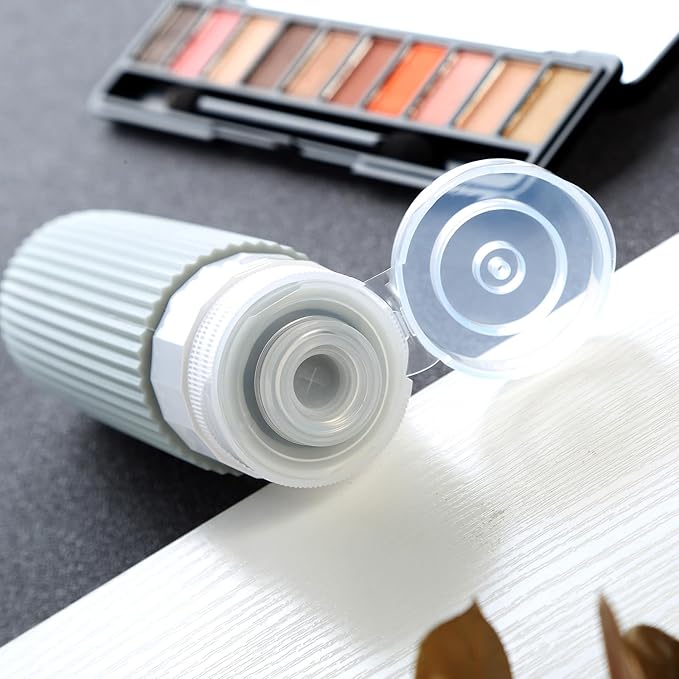 Travel Bottles for Toiletries, Tsa Approved 3oz Portable Travel Bottles, BPA Free Leak Proof Squeezable Silicone Travel Size Containers, Travel Accessories with Clear Toiletry Bag (4 Pack)