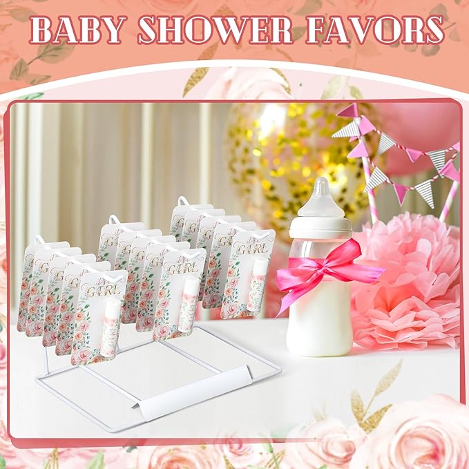 30 Pack It's a Girl Baby Shower Games Prizes Party Gifts Bulk Lip Balms Favors for Winners Adults Guests Gender Reveal Favors Decorations Baby Shower Souvenirs Gift Bags Stuffers
